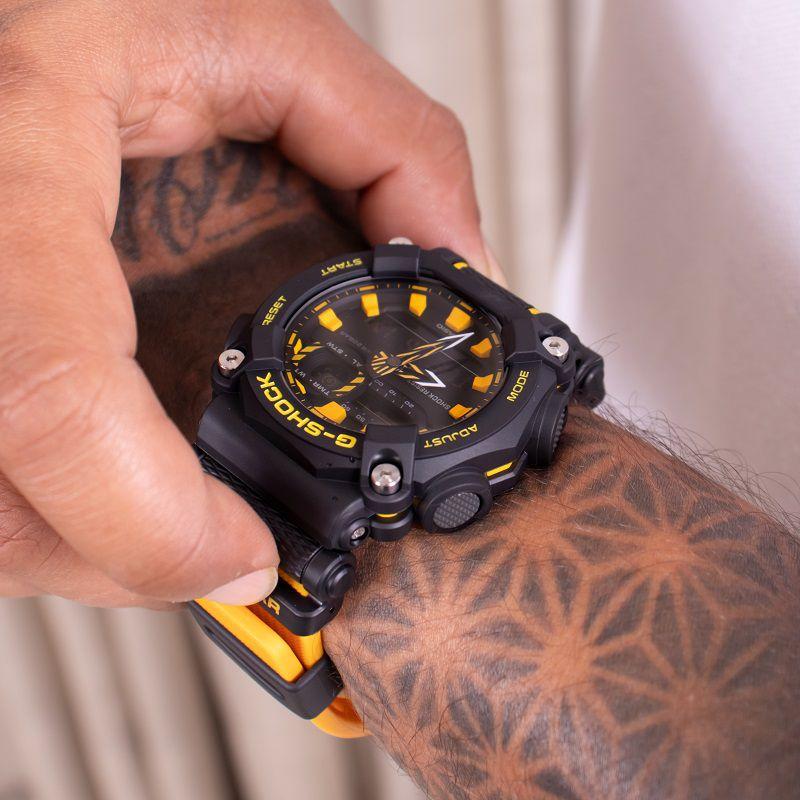 Relógio Masculino Casio G-Shock Anadigi Amarelo GA-900A-1A9DR